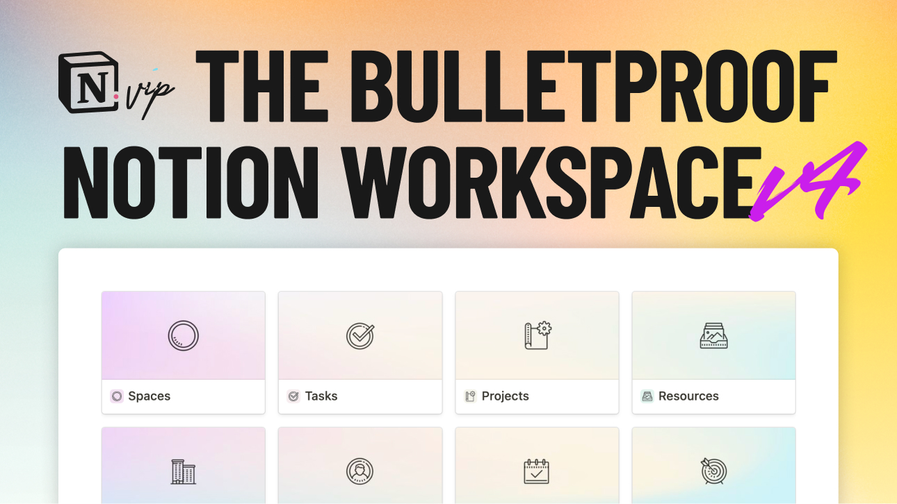 The Bulletproof Notion Workspace 4.1